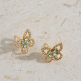 18K Gold Plated Flutter Away Earrings Gold