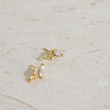 18K Gold Plated Autumn Leaves Earrings Gold