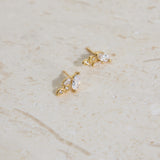 18K Gold Plated Autumn Leaves Earrings Gold