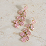 18K Gold Plated Rose Petals Earrings Gold