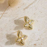 18K Gold Plated Shine Bright Earrings Gold