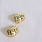 18K Gold Plated Spotlight Earrings Gold