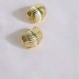 18K Gold Plated Spotlight Earrings Gold