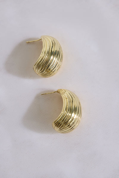 18K Gold Plated Spotlight Earrings Gold