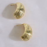 18K Gold Plated Spotlight Earrings Gold