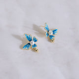 18K Gold Plated Ocean Flutters Earrings Gold