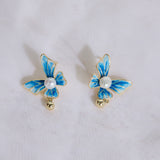 18K Gold Plated Ocean Flutters Earrings Gold