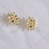 18K Gold Plated Sun lit Garden Earrings Gold