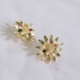 18K Gold Plated Sun lit Garden Earrings Gold