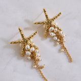 18K Gold Plated Search The Seas Earrings Gold