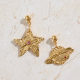 18K Gold Plated Universal Beauty Earrings Gold