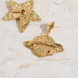 18K Gold Plated Universal Beauty Earrings Gold