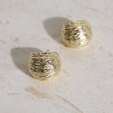 18K Gold Plated Coconut Earrings Gold