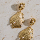 18K Gold Plated Pure Heart Earrings Gold