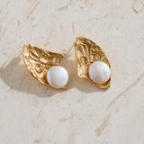 18K Gold Plated Artistic Desire Earrings Gold