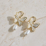 18K Gold Plated Butter Wings Earrings