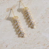 18K Gold Plated Shimmer Spark Earrings Gold