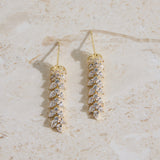 18K Gold Plated Shimmer Spark Earrings Gold