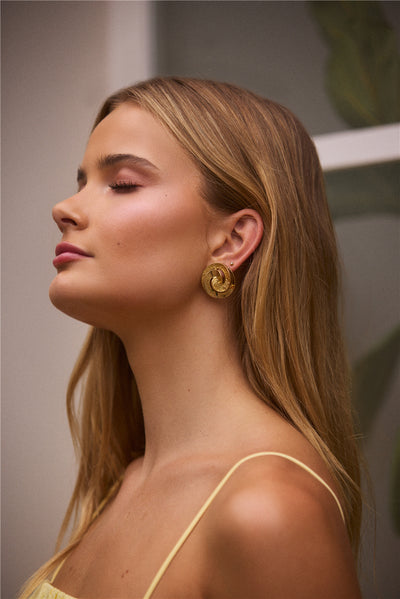 18K Gold Plated Fira Earrings Gold