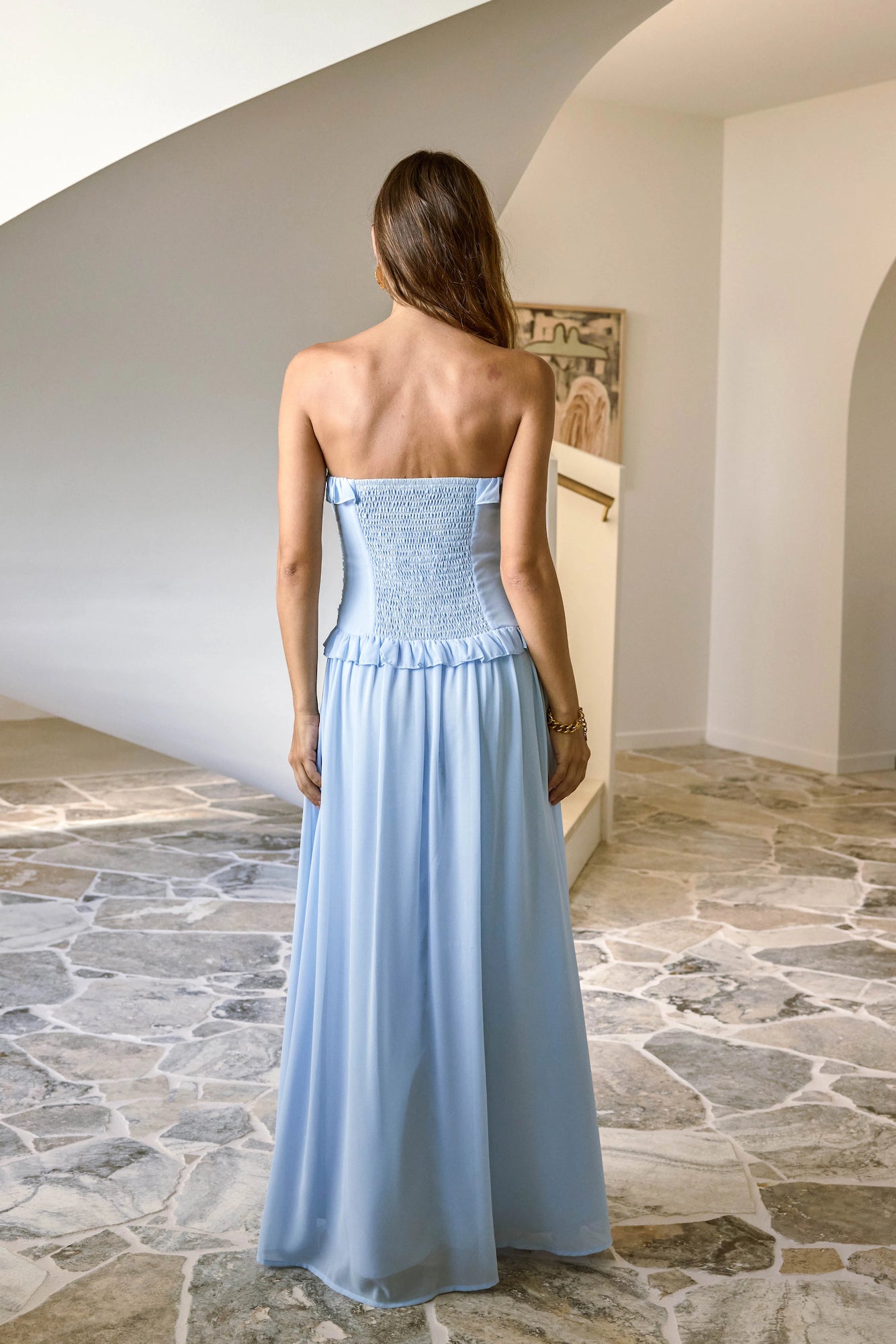 ciel blue dress MILLE Alma Dress in Ciel XS