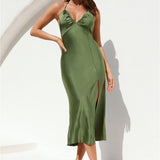 Up and Away Maxi Dress Olive