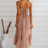 Picnic Till Sundown Maxi Dress Brown