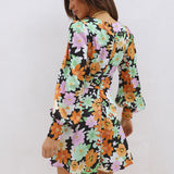 Black Velvet Dress Floral