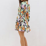 Black Velvet Dress Floral