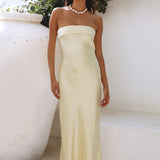 No Two Alike Maxi Dress Yellow