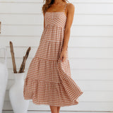 Picnic Till Sundown Maxi Dress Brown