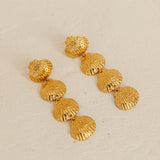 18K Gold Plated Softest Sand Earrings Gold