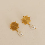 18K Gold Plated Solar Love Earrings Gold