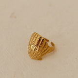 18K Gold Plated Shimmering Treasure Ring Gold