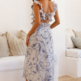 In Wonderland Maxi Dress Blue