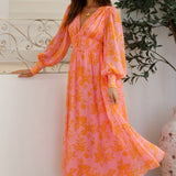 Blissful Getaway Maxi Dress Pink