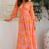 Blissful Getaway Maxi Dress Pink