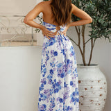 Cross My Heart Halter Maxi Dress Blue