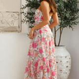 Cottage Living Strapless Maxi Dress Pink