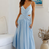 Azure Horizon Maxi Dress Blue