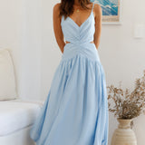 Azure Horizon Maxi Dress Blue