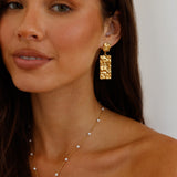 18K Gold Plated Vintage Charm Earrings Gold