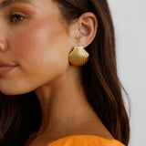 18k Gold Plated Washed Up Earrings Gold