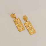 18K Gold Plated Vintage Charm Earrings Gold