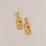 18K Gold Plated Vintage Charm Earrings Gold