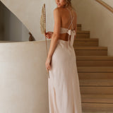 No Good Reason Maxi Dress Beige