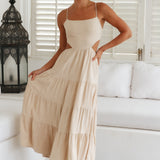 Got The Sun Maxi Dress Beige