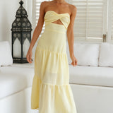 Free Falling Maxi Dress Yellow