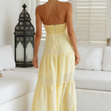 Free Falling Maxi Dress Yellow