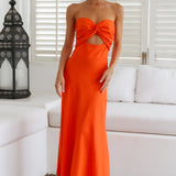 Glowing And Going Maxi Dress Orange