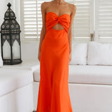 Glowing And Going Maxi Dress Orange